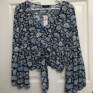 American Eagle Tie Crop Top